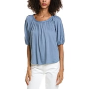 Max Studio womens Short Dolman Sleeve Boatneck Top, s, Blue
