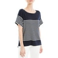 thumbnail image 1 of Max Studio womens  Stripe Top, XL, Blue, 1 of 3
