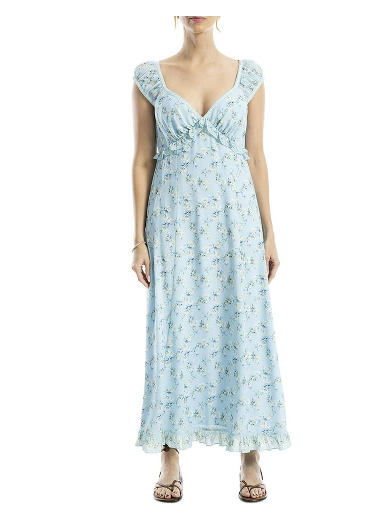 Max Studio womens Sweetheart Neck Cap Sleeve Maxi Dress, l - Walmart.com