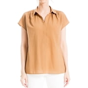 Max Studio womens Texture Collar Top, xs
