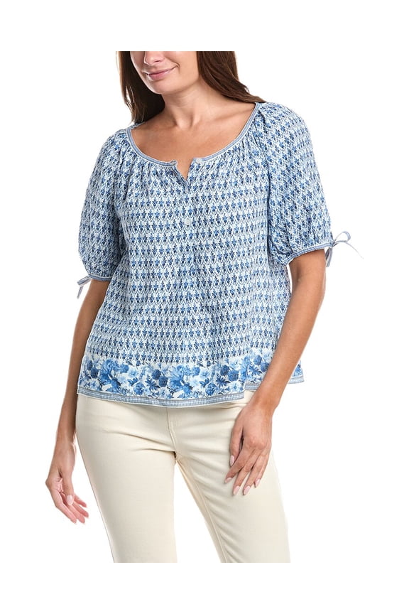 womens Tie-Sleeve Blouse, m