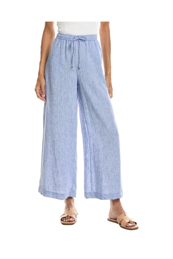 womens Wide Leg Pant, m, Blue