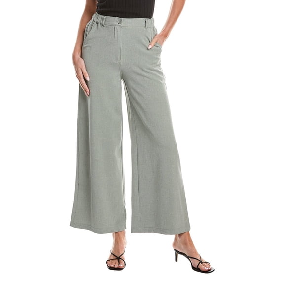 Max Studio womens  Woven Wide Leg Pant, s, Green