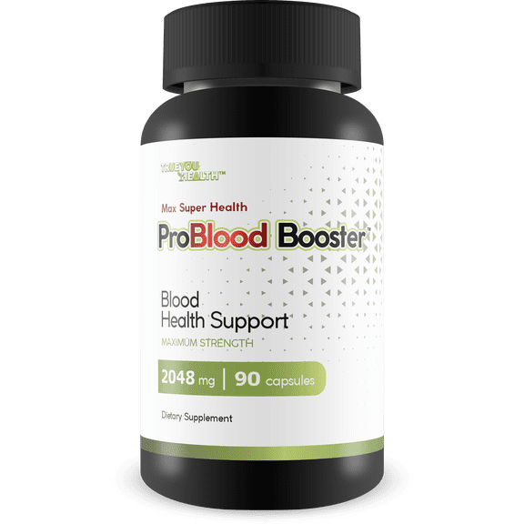 Max Super Health Pro Blood Booster - Blood Health Support Supplement - Promote Balanced Blood Health & Blood Flow - Aid Circulatory Health - Support Healthy Blood Vessel & Cardiovascular Function