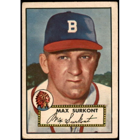 Max Surkont Rookie Card 1952 Topps #302