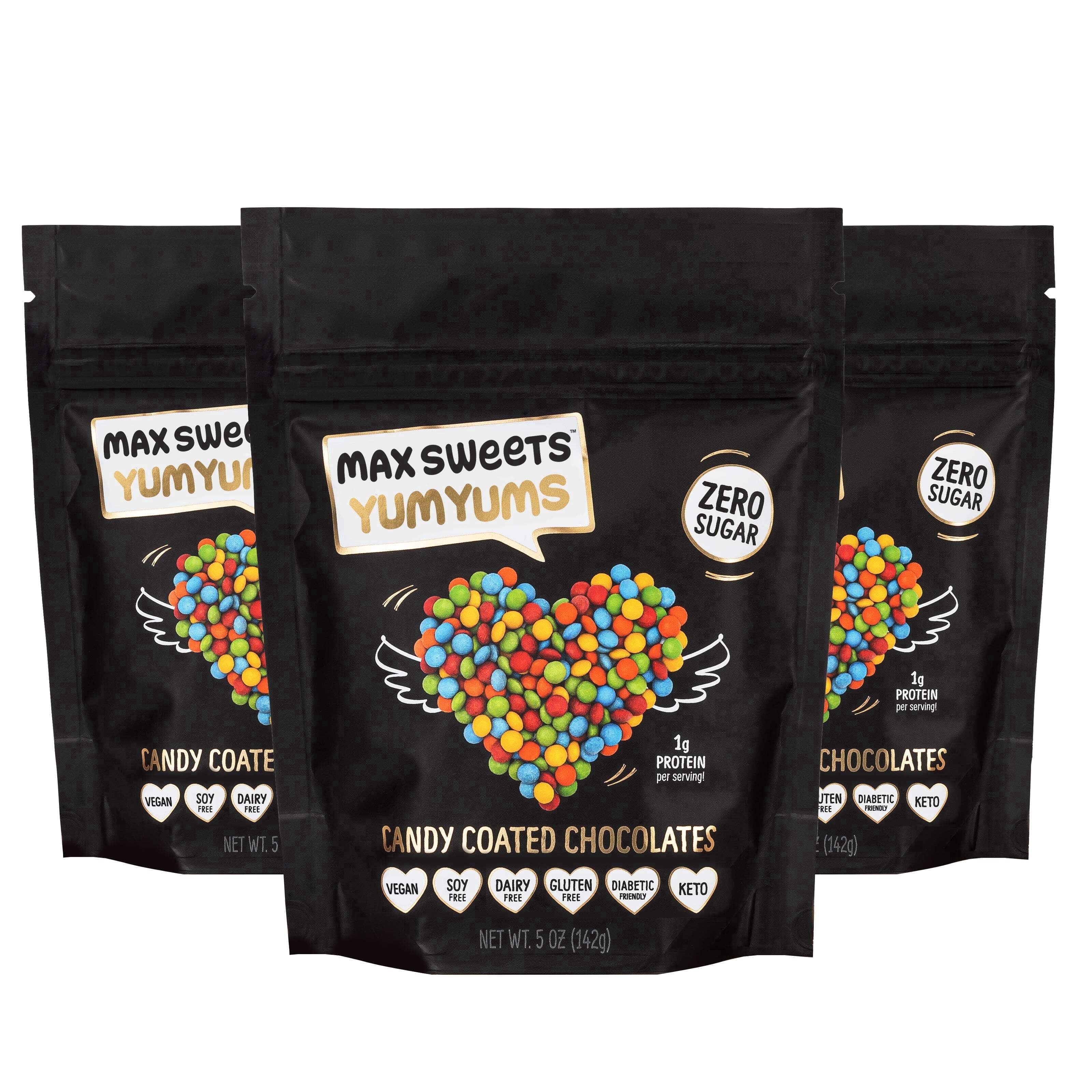 yummy Max Sweets Sugar Free Dark Chocolate YumYums, Vegan, Low Carb