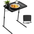 thumbnail image 1 of Max TV Tray Table,Adjustable Large TV Tray for Eating, Folding Dinner Laptop Table on Couch & Bed with 6 Heights & 3 Tilt Angles, Black, 1 of 9