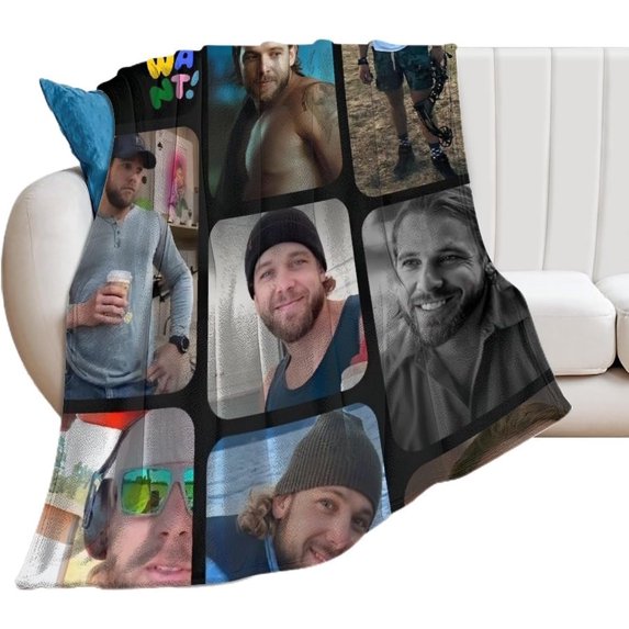 Max Thieriot Blanket Super Soft Throw Blanket Silky Flannel Lightweight for Sofa, Bed Blanket All Season Use 50"*60"(130 * 150cm)