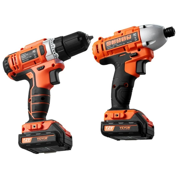 Max Tool Combo Kit 12V Cordless - 2 Power Tools Set with 2.0Ah Battery, Charger & Case