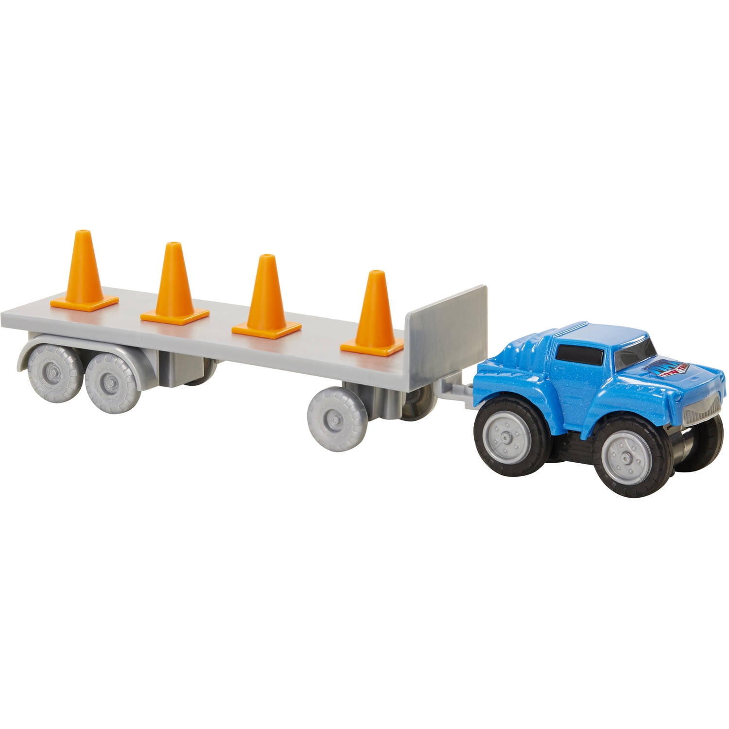 Max Tow Mini Haulers Rev N Tow Packs Blue Jeep with Cones