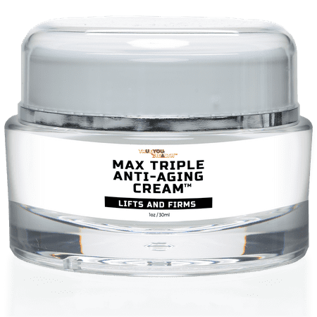 Max Triple Anti-Aging Cream with Vitamin C - Lift & Firm - Anti-Wrinkle Face Cream - Support Even Skin Tone & Hydration - Help Remove Dark Spots - Aid Healthy Collagen Levels - Day & Night Cream