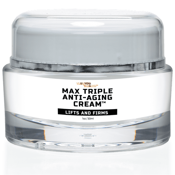 Max Triple Anti-Aging Cream with Vitamin C - Lift & Firm - Anti-Wrinkle Face Cream - Support Even Skin Tone & Hydration - Help Remove Dark Spots - Aid Healthy Collagen Levels - Day & Night Cream