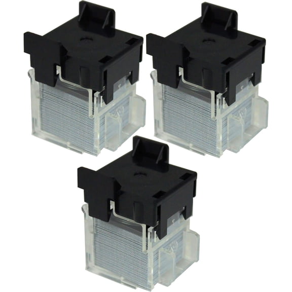 Max USA 20FE Staple Cartridge, 2000 Staples Per Cartridges (Pack of 3), Made for EH-20F Electronic Stapler, 10 Millimeter Long x 5.5 Millimeter High, Flat Clinch, Staples Up To 20 Sheets Of Paper