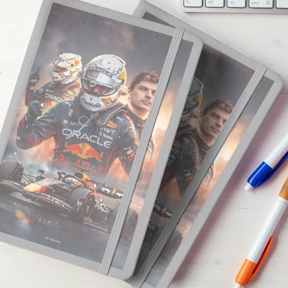 Max Verstappen Custom Printed Notebook.