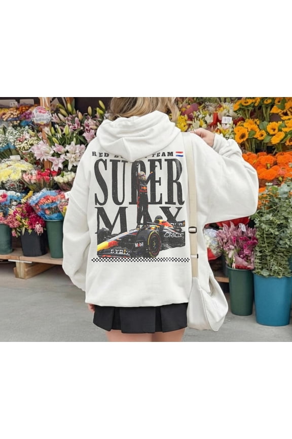 Max Verstappen Hoodie | Red Bull F1 Sweatshirt | Vintage Racing Graphic Top, Formula 1 Fan Gift