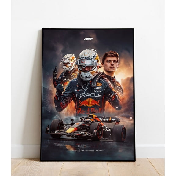 Max Verstappen Poster, Formula 1 Wall Art