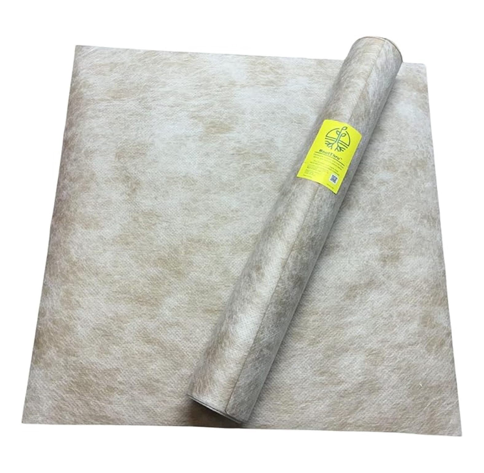 Max Weed Barrier, 3 ft x 3 ft, Natural, Eco-Friendly, Heavy-Duty, Durable, Landscape Fabric, Garden Ground Cover, Paper Mulch, Gardening Weed Mat, Geotextile Fabric, Weed Blocker - 10 Pack