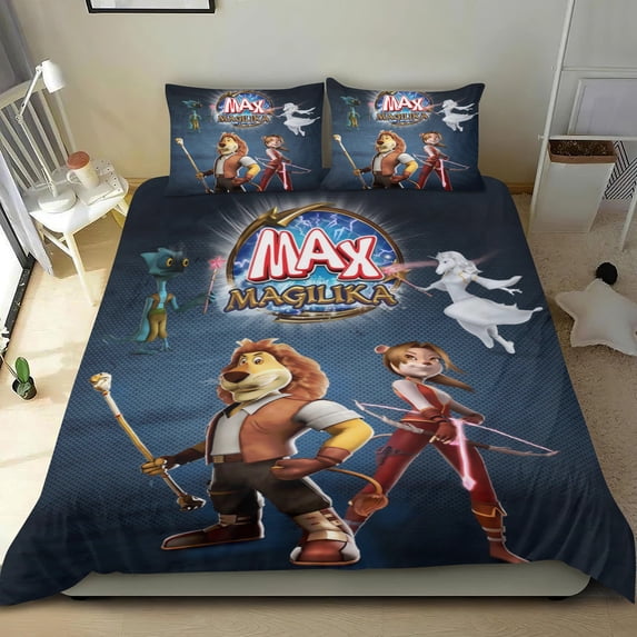 Max adventures Themed Bed Sheet Set Three Piece Set 53x79 In ches Comfortable And Skin Friendly Unique Design Creating A Star Studded Night Home Gifts For Family Friends fans