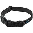 thumbnail image 1 of max and neo neo nylon buckle reflective dog collar - we donate a collar to a dog rescue for every collar sold (large, black), 1 of 4