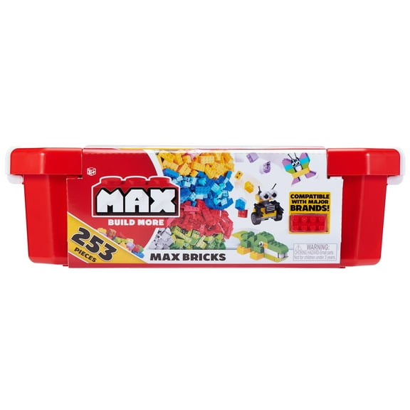 Max build more building bricks value set (253 bricks) - major brick brands compatible