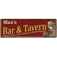 thumbnail image 1 of Max's Bar and Tavern Red Chic Sign Man Cave Decor Gift 6x18 106180002021, 1 of 1