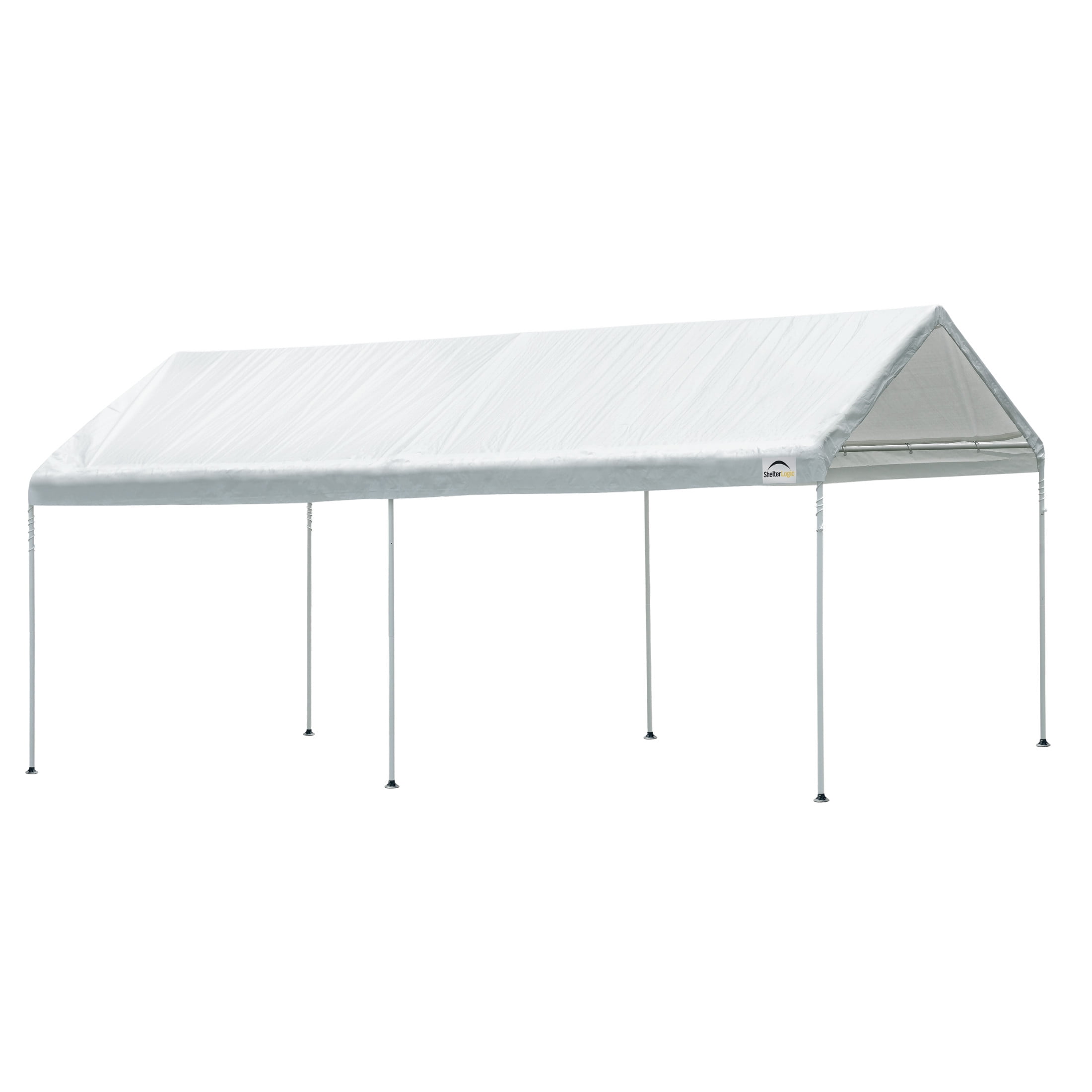 White 10 ft x 20 ft Waterproof Peak Canopy Shelter