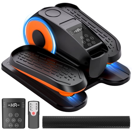 MaxAngel Under Desk Elliptical Machine - Quiet Portable Pedal Exerciser, LCD Display, Remote