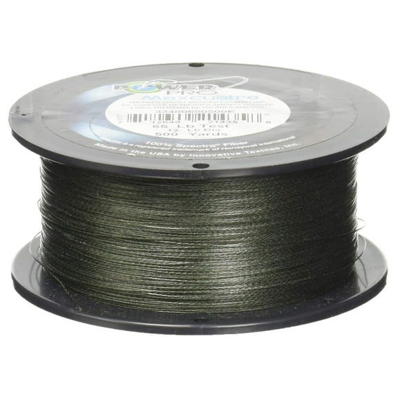 MaxCuatro Spectra HT Braided Fishing Line - 65lb/500yd - Green - High Strength, Low Stretch - Saltwater & Freshwater Fishing Multi One Size