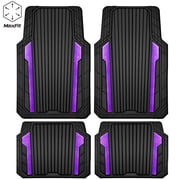 MaxFit Heavy Duty Car Floor Mats all weather all season non slip car mats waterproof Black