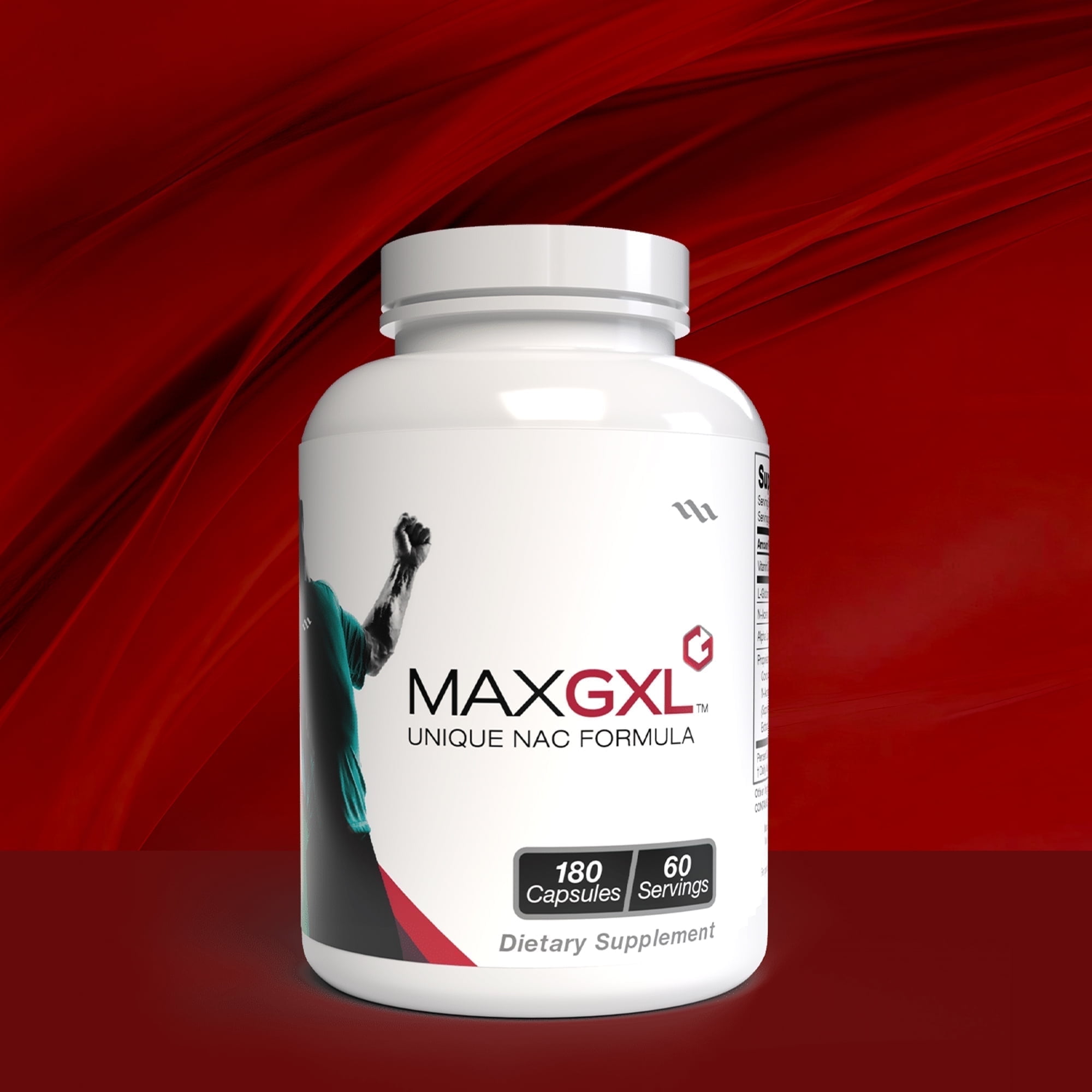 Max International MaxGXL, Unique NAC Formula, Immune and Detox Support, 180  Caps