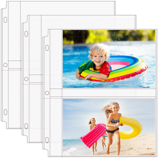 Large Ringbound Photo Pages - Full Set of 5,10 or 15 sheets with archival  protective sleeves