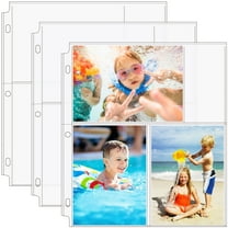 MaxGear 4" x 6" Photo Sleeves 3-Ring Binder, Clear