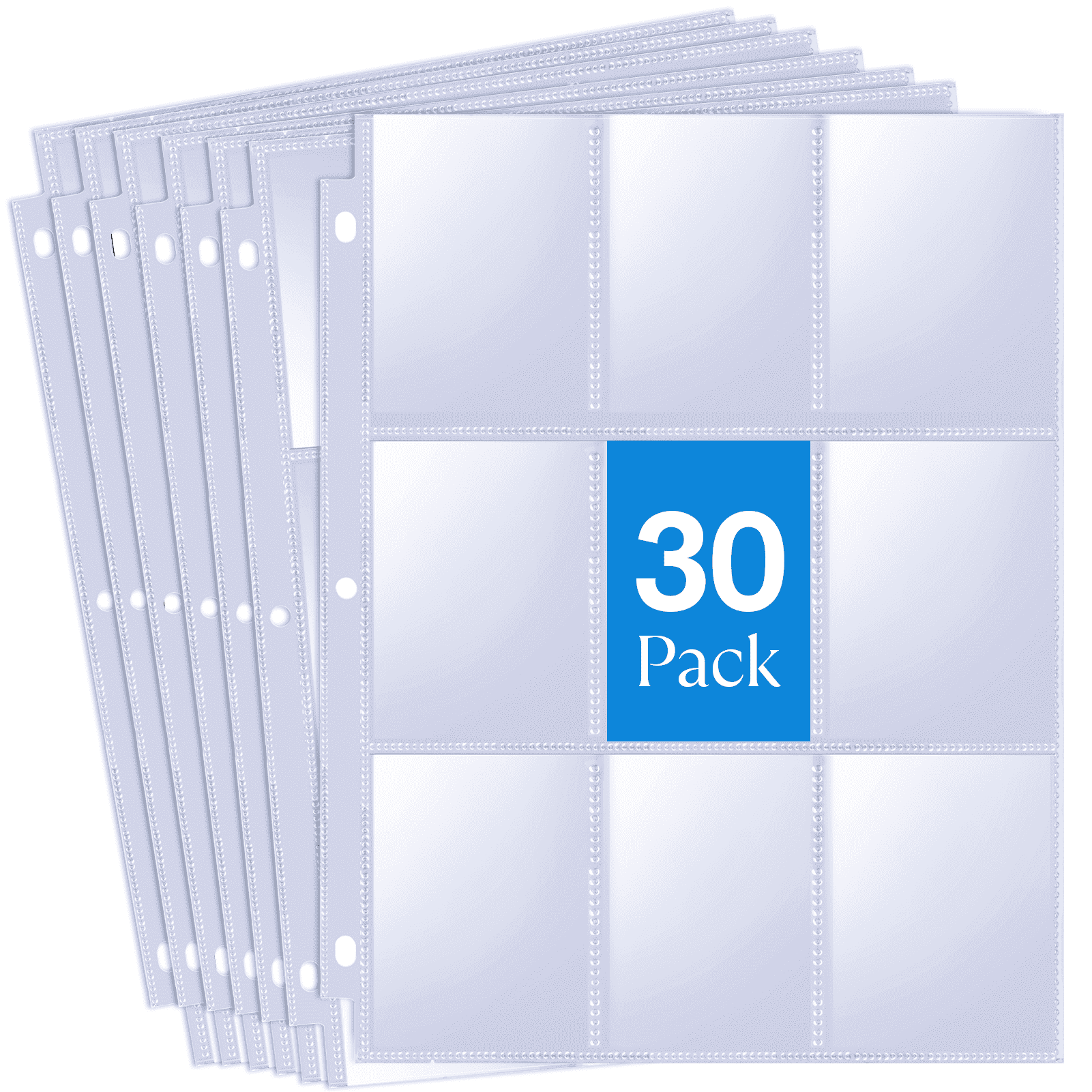 trading card sleeves 9 pocket PERFORMORE 9-Pocket Binder for 3 Ring Binders | Yugioh, Baseball, Pokemon, Sports Card Page Protector Sheets Use the 9 pocket page to protect store and display collectible trading cards like MaxGear 9-Pocket Card Sleeves, 30