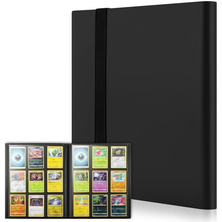 MaxGear 9 Pocket Trading Card Binder Album Folder with 20 Reversible Side-Loading Pages for Sports Cards, MTG, TCG, and Yugioh Cards, Black MaxGear 9 Pocket Trading Card Binder Album Folder with 20 Reversible Side-Loading Pages for Sports Cards, MTG, TCG, and Yugioh Cards, Black