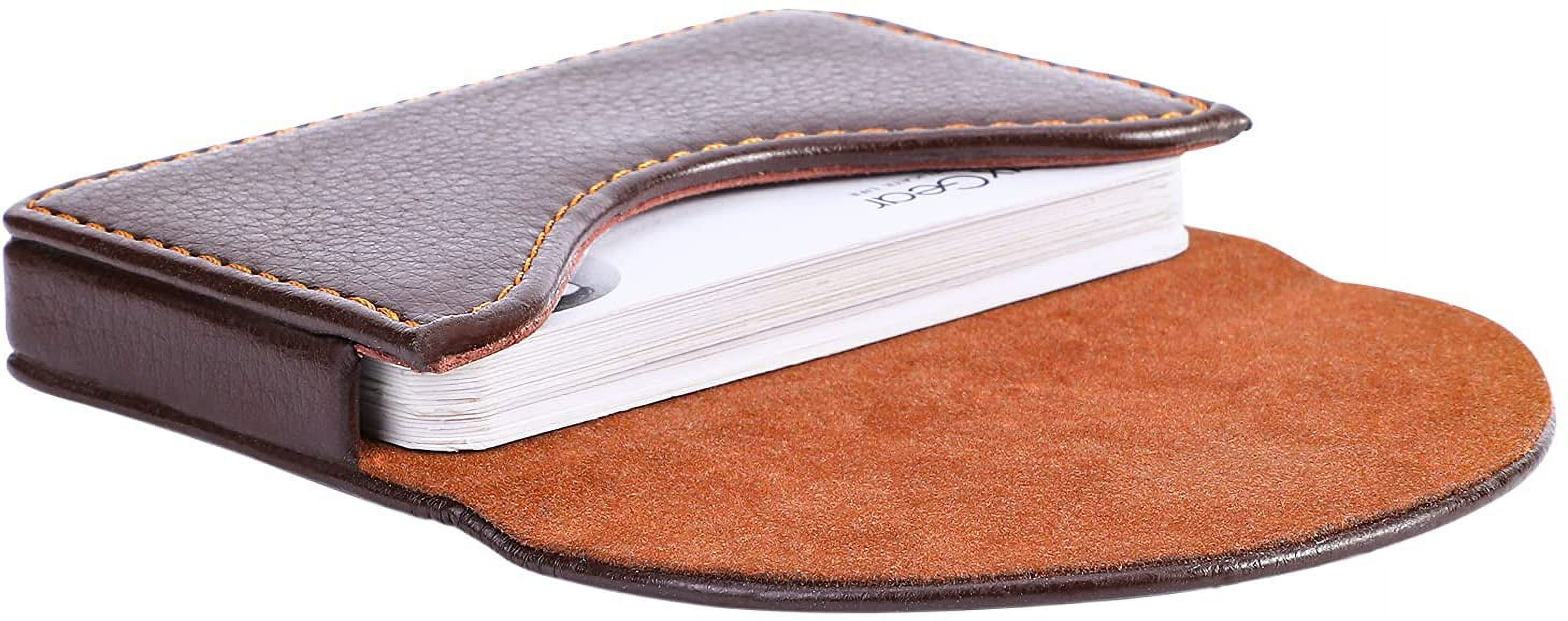 MaxGear Business Card Holder, PU Leather Business Card Case Pocket