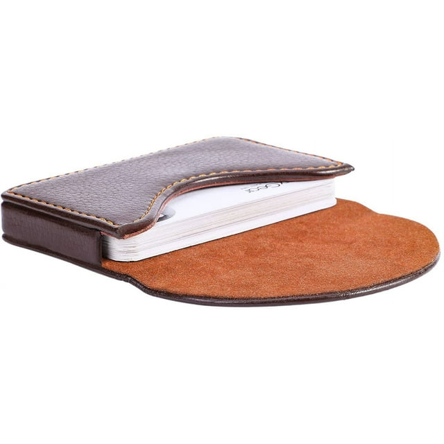 MaxGear Business Card Holder, PU Leather Business Card Case Pocket