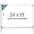 thumbnail image 1 of MaxGear Double-Sided Dry Erase Board, 24"x18" Aluminum Frame Hanging Whiteboard, White Board with a Black Dry Erase Marker, 1 of 8