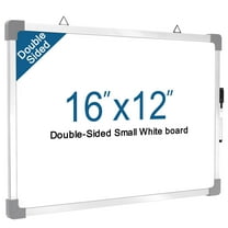 MaxGear Dry Erase Board, 16"x12" Hanging Whiteboard, White Board with a Black Dry Erase Marker