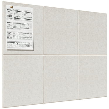 MaxGear Large Cork Board for Wall 36" x 24", Light Tan Bulletin Board, 6 Pack Felt Wall Tiles with Pushpins
