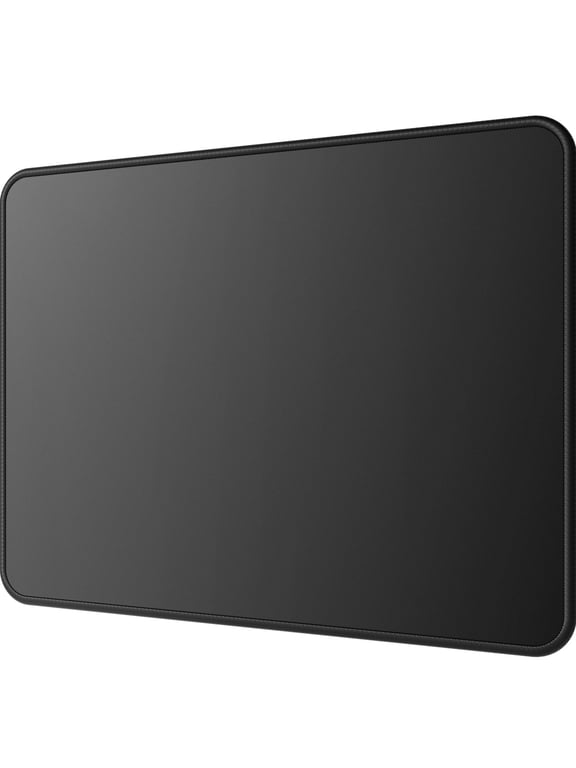 Mouse Pad with Anti-Fray Stitched Edges, Waterproof Premium Surface, Non-Slip Rubber Base, 30% Larger, 8.5 x 11 in, Black