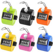 MaxGear Pack of 6 Handheld Tally Counter 4-Digit Number Count Clicker Counter, Hand Mechanical Counters Clickers Pitch Counter for Coaching, Knitting, People, Lap, Fishing, Golf, Toddler & Fidget
