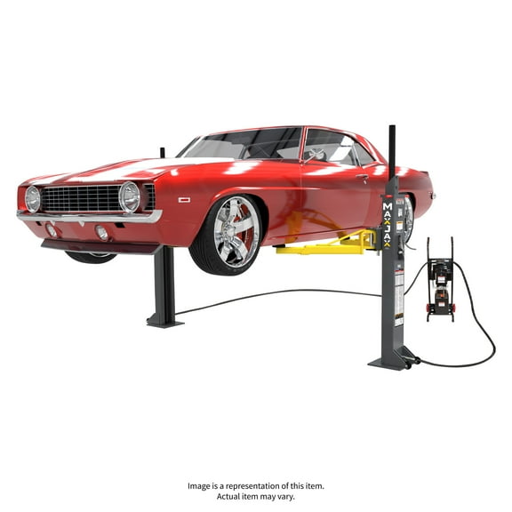 MaxJax Portability Low Profile Arms Two Post Portable Car Garage Lift