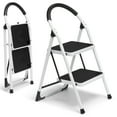 thumbnail image 1 of MaxKare 2 Step Ladder, Folding Step Stool for Seniors & Adults, with Wide Anti-slip Pedal & Feet Pad, Extended Foam Handrail, Home Use, Max 330lbs, 1 of 5
