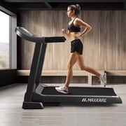 MaxKare 20 Folding Treadmill 300lbs with 15 Level Auto Incline, 3.5HP, 12MPH, Portable Foldable Treadmill with Bluetooth/Zwift App Compatible