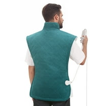 MaxKare 24"x40" Extra Large Heating Pad Crystal Super Soft with 4 Heat Settings & Auto Shut-off, for Full Body Stress Relief-Green & White