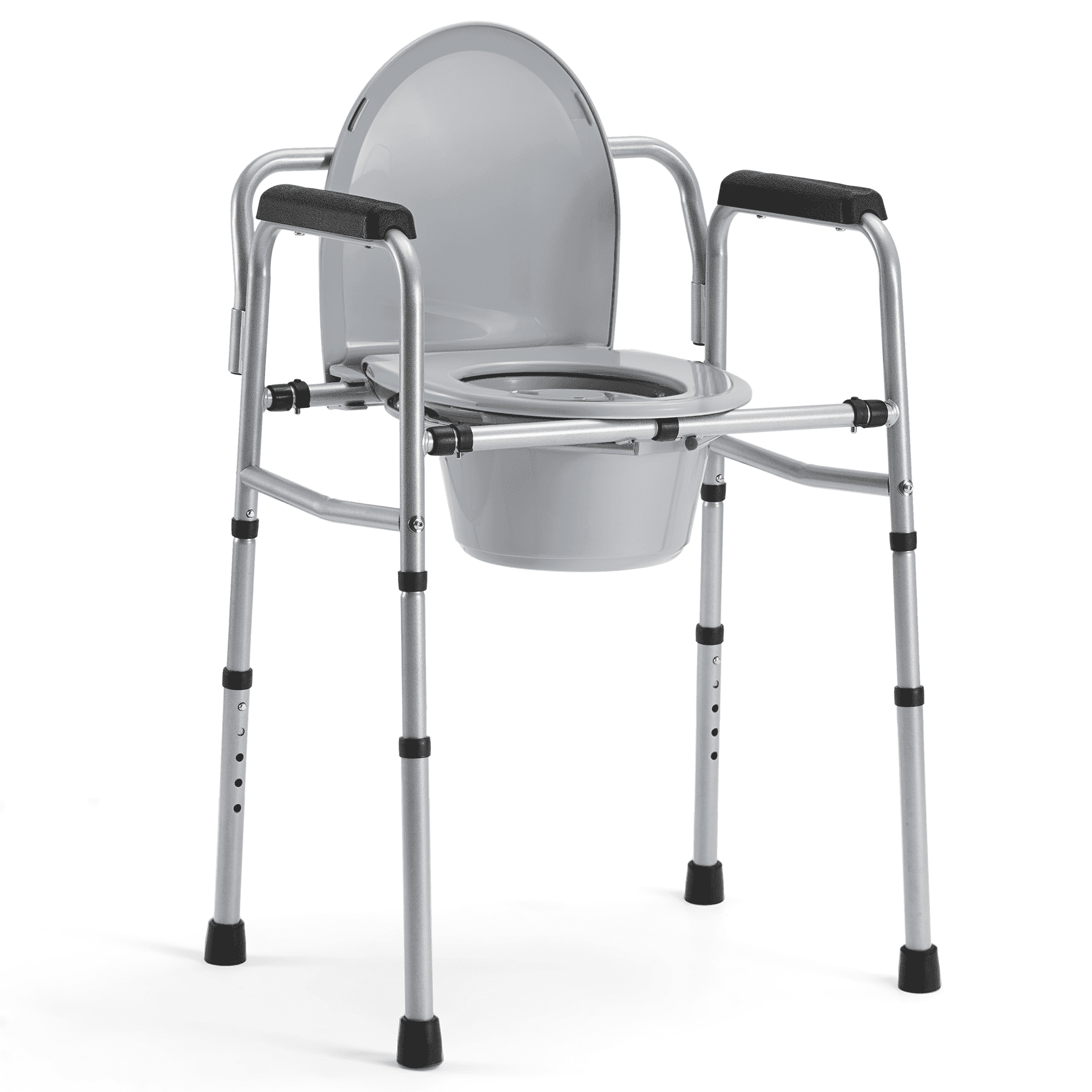 Walmart Black Friday Deals 2025 MaxKare 3 in 1 Bedside Commode Chair, Used as Raised Toilet Seat, Shower Chair, Toilet, with Handle, Removable Bucket, Adjustable Height, Support up to 300lbs