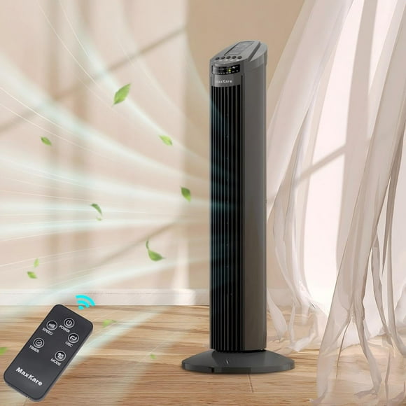 MaxKare Tower Fan 30 in Oscillating Quiet Fan with Remote, 3 Modes & 3 Speeds, 7.5H Timer, 70 Oscillation for Bedroom Home Office