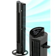 MaxKare 40in Tower Fan Cooling Fan with Remote Control, 6 Speeds, 3 Wind Modes, 15H Timer, Essential Oil Box - Black