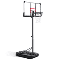 MaxKare 44" Portable Basketball Hoop 6 ft. 7 in. to 10 ft. Height Adjustable with Wheels and