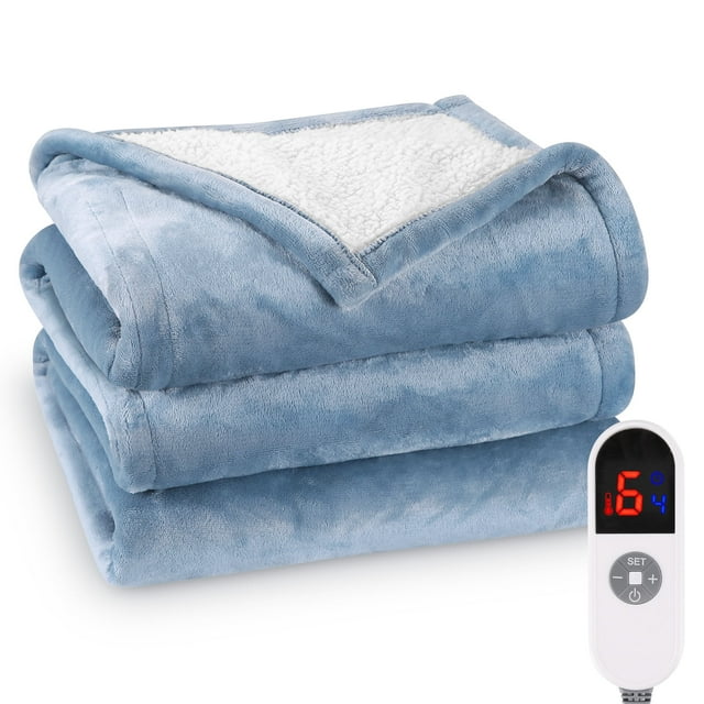 MaxKare 62"x 84" Electric Heated Blanket Twin Size with 10H Autooff